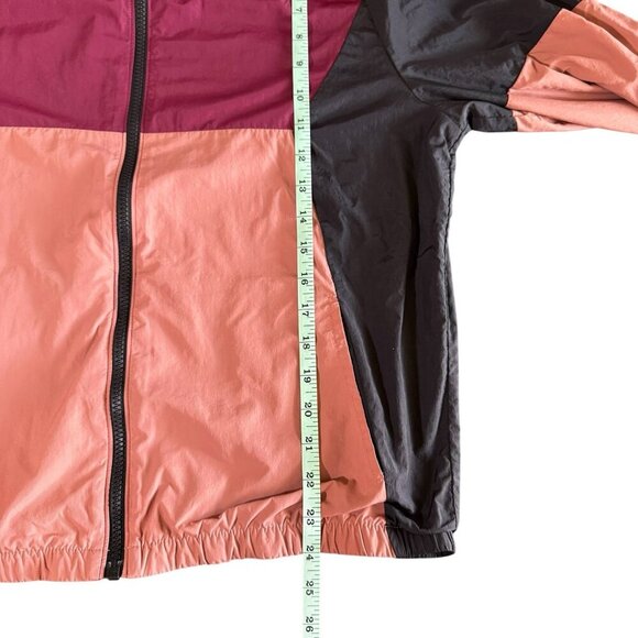 Victoria's Secret PINK Anorak Jacket Colorblock Windbreaker Hooded Logo Women XS - Picture 5 of 6